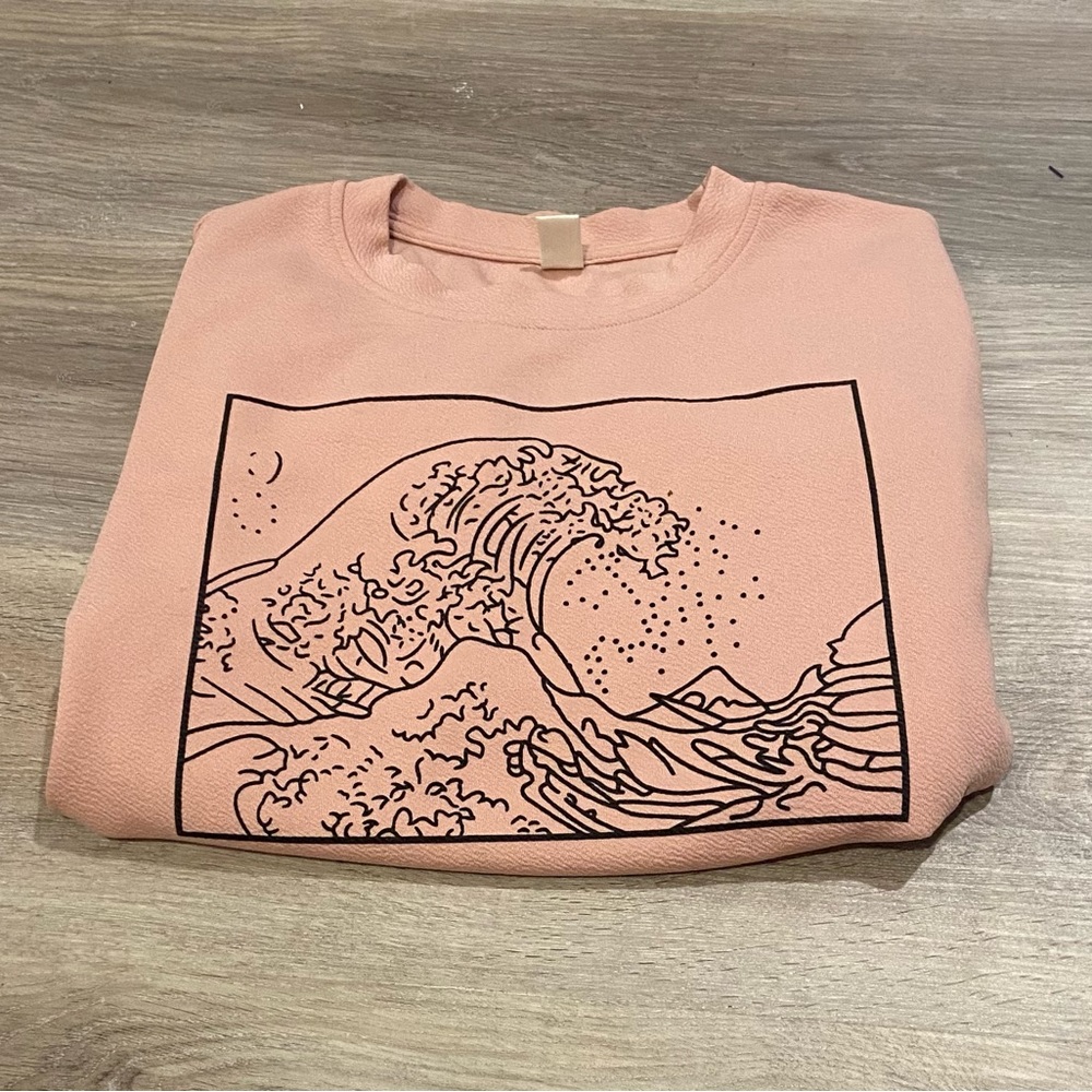Pink Wave Crewneck - Picture 2 of 4